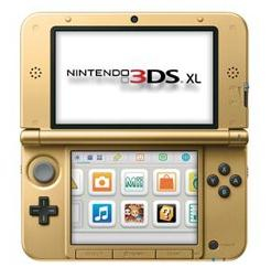 Nintendo 3DS XL Zelda-Edition aufgeklappt