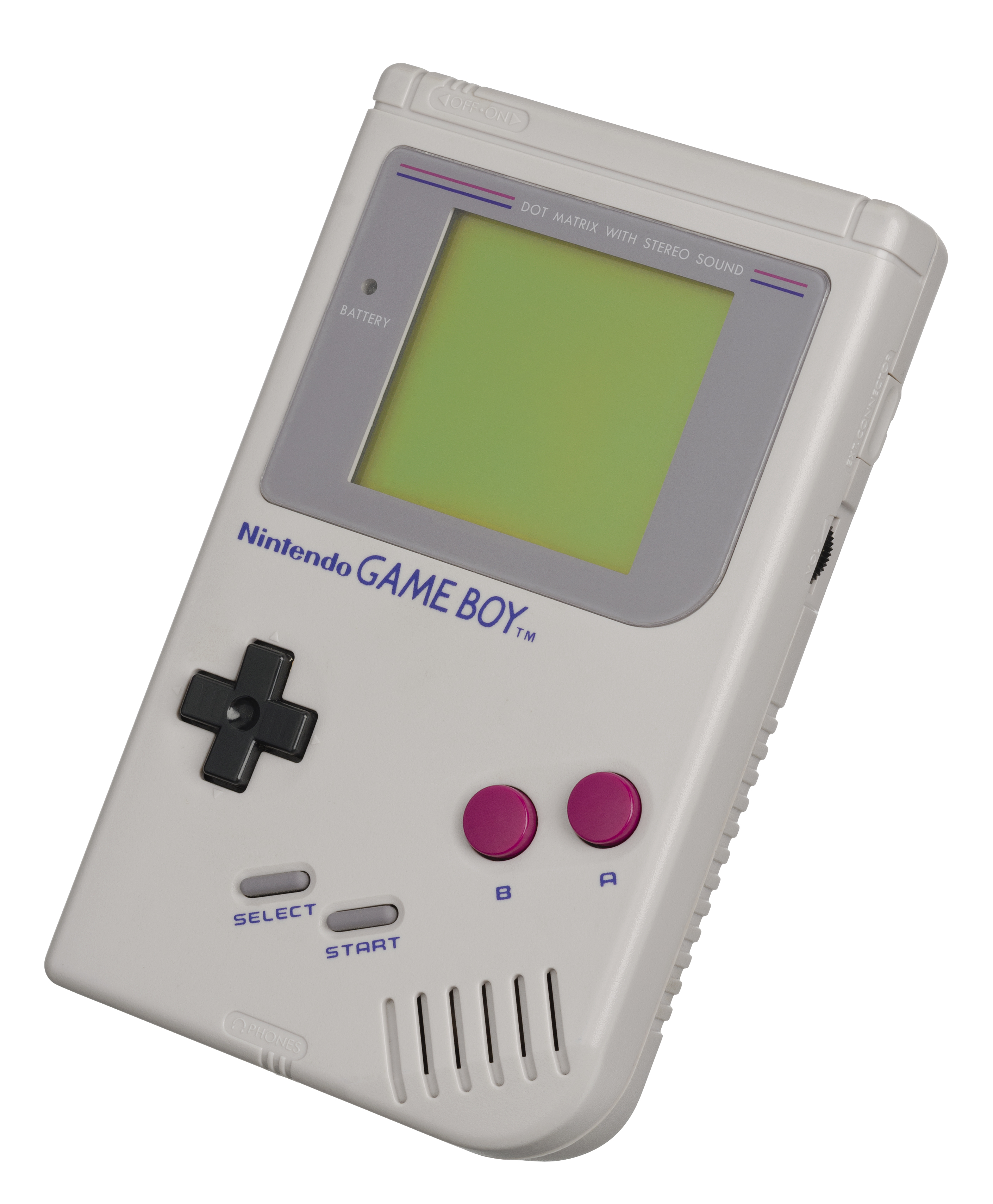 Nintendo Game Boy (grau) von vorne