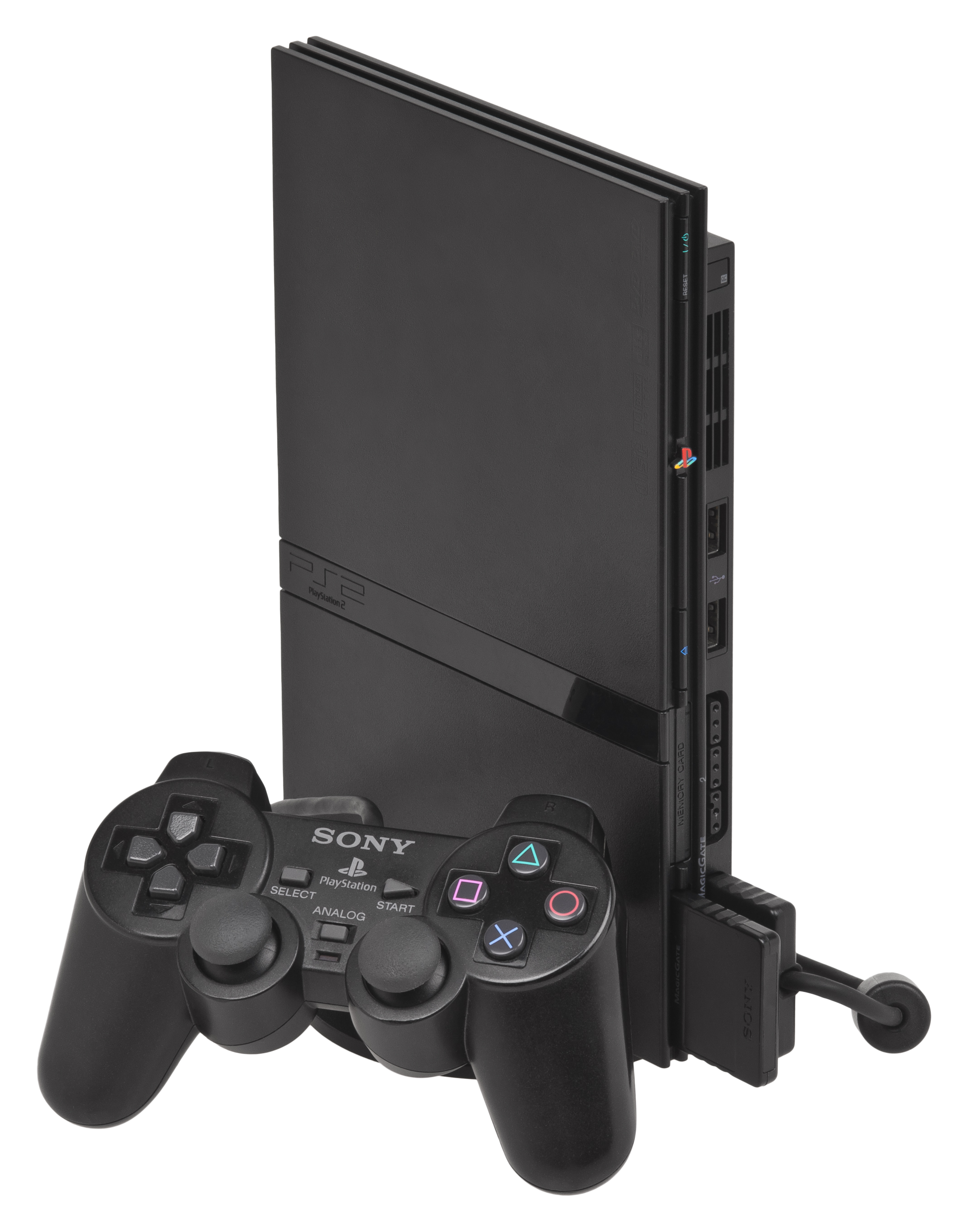 PlayStation 2 Slim mit Original-Controller