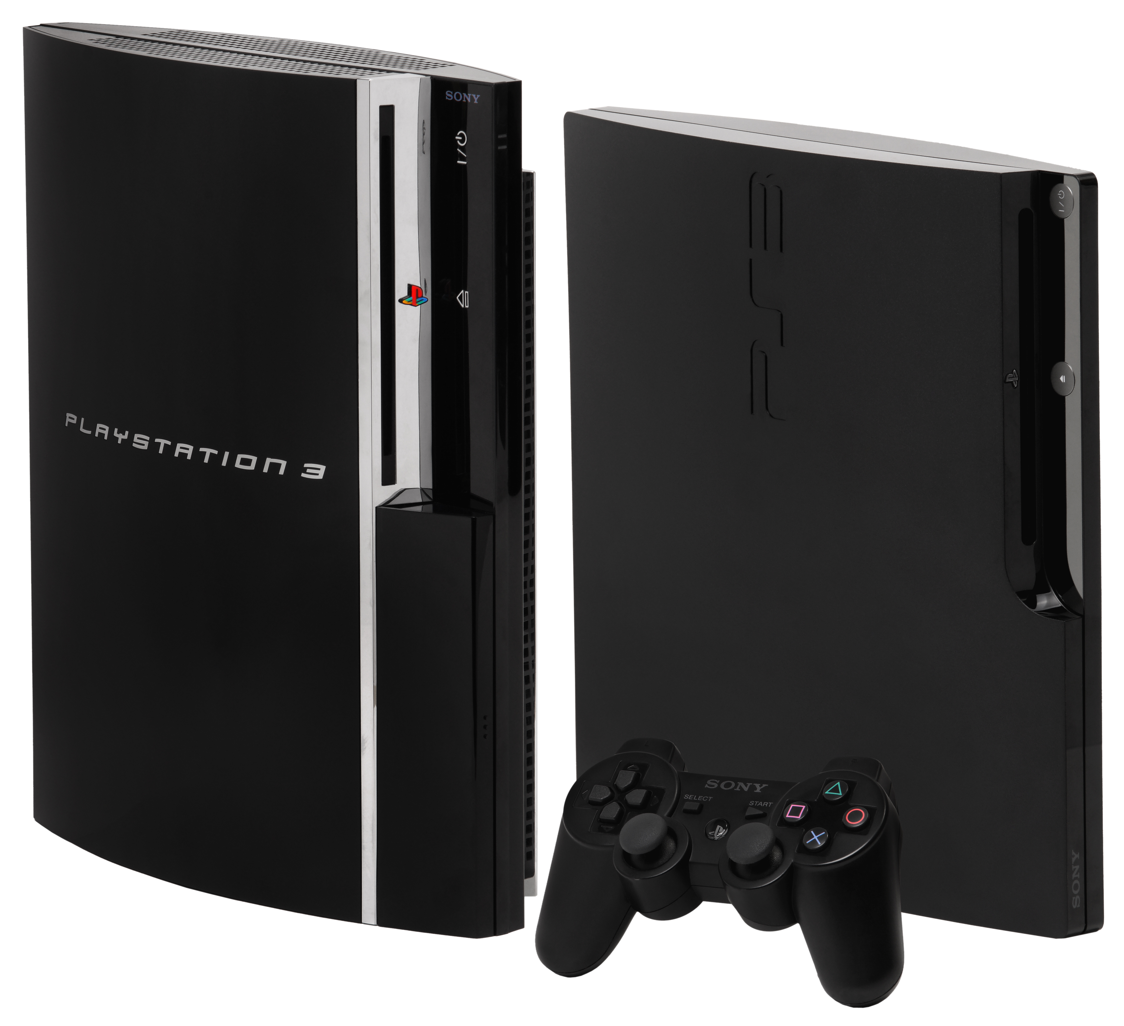 PlayStation 3 Fat, Slim und Super Slim im Größenvergleich